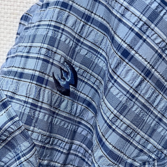 Blackhawk Warrior Wear 1700 Mens XL Blue Plaid Tactical Short Sleeve Shirt CCW - Picture 9 of 10